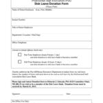 Sick Leave Form Template Fill Online Printable Fillable Blank