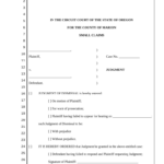 Small Claims Judgment Oregon Form Fill Out And Sign Printable PDF