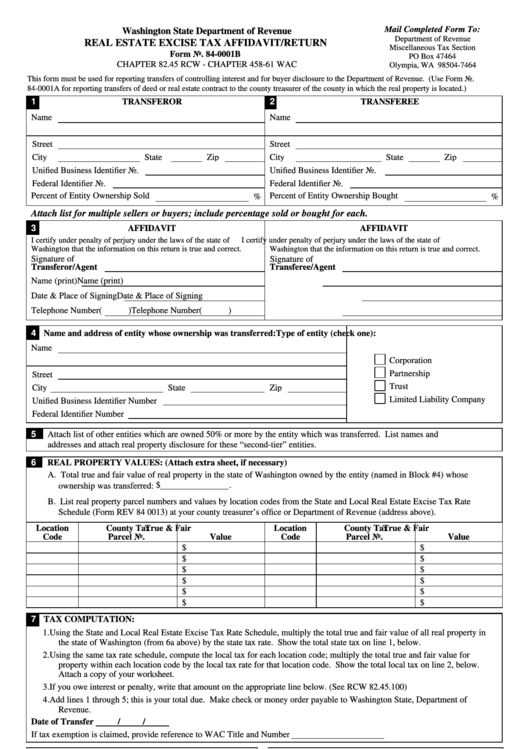 Snohomish County Real Estate Excise Tax Affidavit Form 2023 