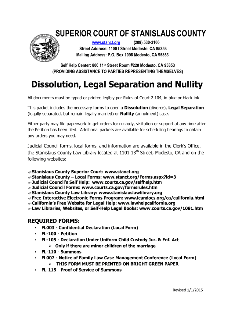 Stanislaus County Case Index Fill Out And Sign Printable PDF Template 