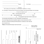 Superior Court Of The District Of Columbia Civil DC Courts Form Fill