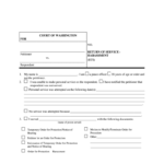 Superior Court Of Washington For Snohomish County No Form Fill Out