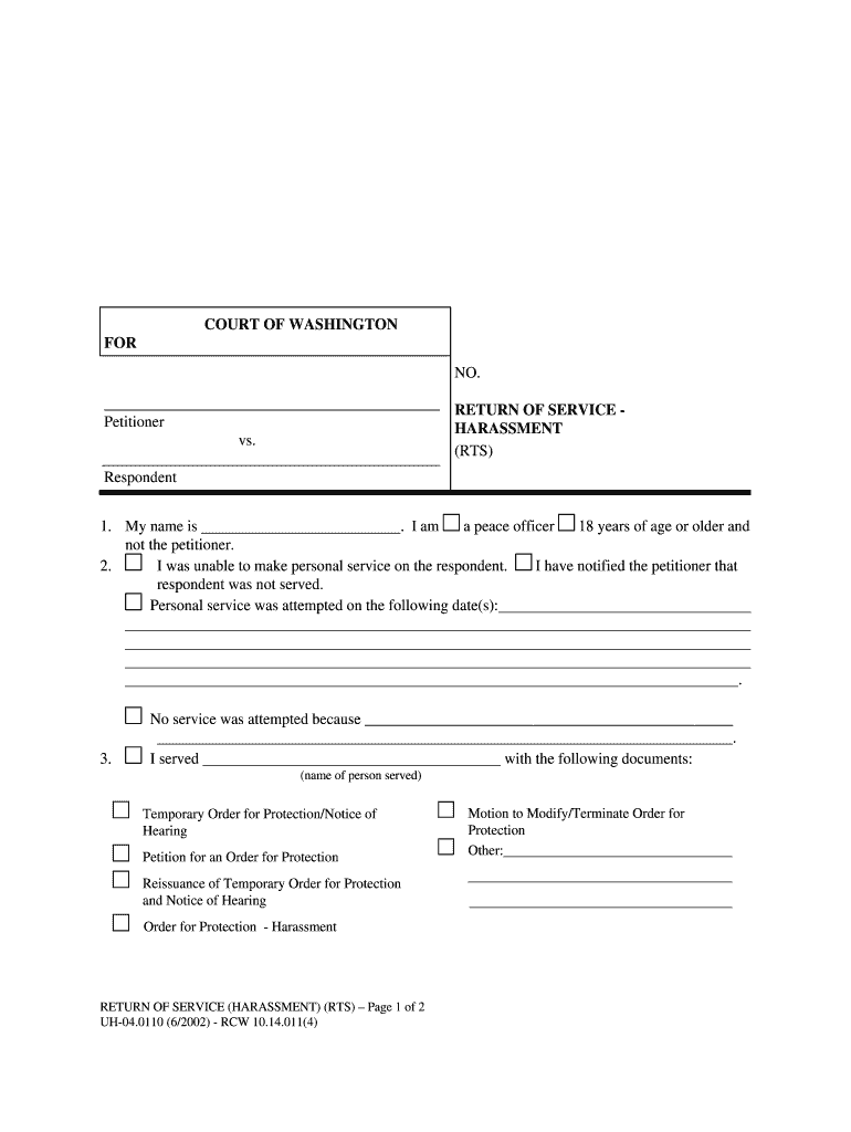 Superior Court Of Washington For Snohomish County No Form Fill Out 