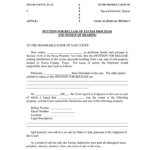 Texas Petition For Release Of Excess Proceeds And Notice Of Hearing