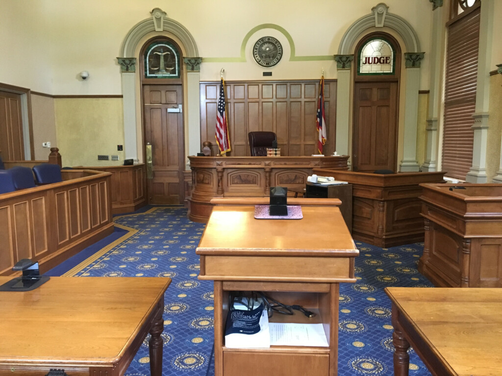 The Common Pleas Courtroom In The Shelby County Courthosue Shelby 