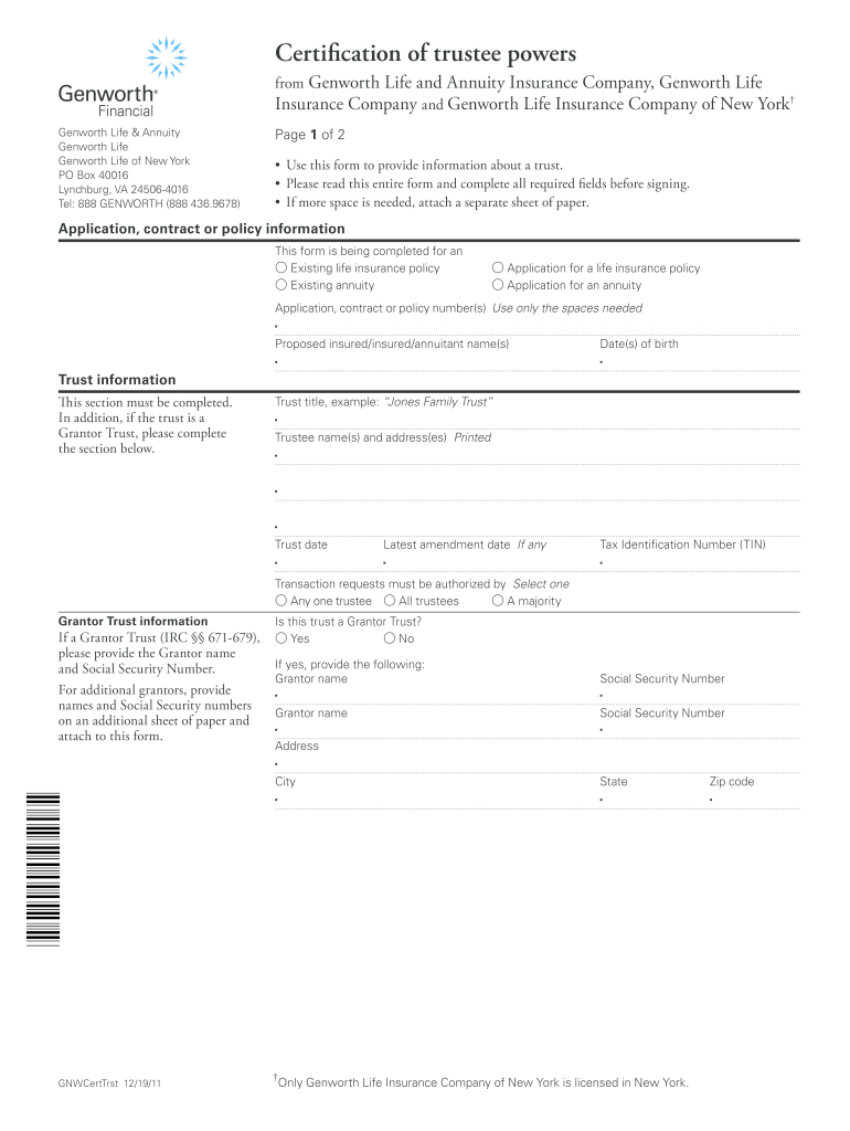 Trustee Form Fill Out Sign Online DocHub