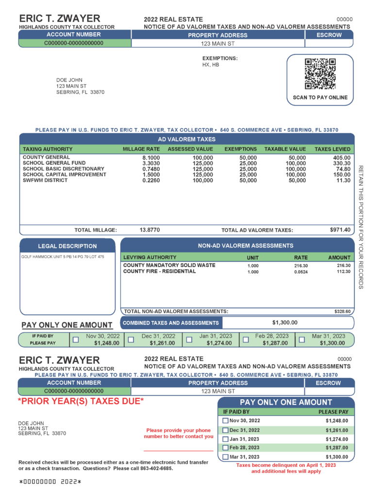 Understanding Your Tax Notice Highlands County Tax Collector