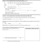 Verification Of Homeschool Registration Form Printable Pdf Download