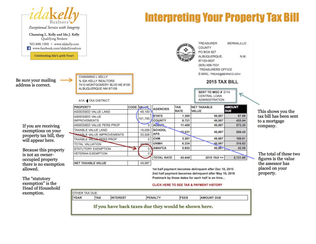 Viewing Your Property Tax Bill Bernalillo County 