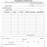 Volunteer Documentation Form Fill Online Printable Fillable Blank
