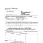 Washington Guardianship Form Fill Out And Sign Printable PDF Template