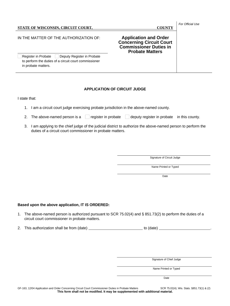 Wi Court Probate Form Fill Out And Sign Printable PDF Template SignNow